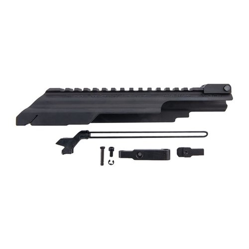 Die Gen 3 Dog Leg Scope Rail von Texas Weapon Systems bietet eine stabile Montage für Optiken auf deinem AK-Gewehr, mit schneller Abnahme und einfacher Anpassung.