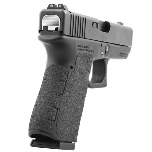 Verbessere die Ergonomie deiner Gen 4 Glock mit dem Talon Grip Tape in Granulat-Textur, das sicheren Halt bietet und rückstandslos entfernt werden kann.