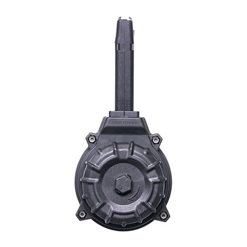 Das 50-Runden Drum-Magazin für Glock® 17 & 19 9mm bietet eine robuste Konstruktion aus DuPont® Zytel™ Polymer und sorgt für zuverlässige Leistung.