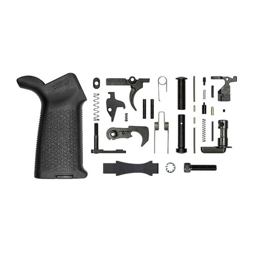 Das AR-15 Enhanced Lower Parts Kit von Aero Precision ermöglicht dir den Aufbau deiner individuellen AR15 mit hochwertigen Mil-Spec Komponenten und einem Magpul MOE Grip.