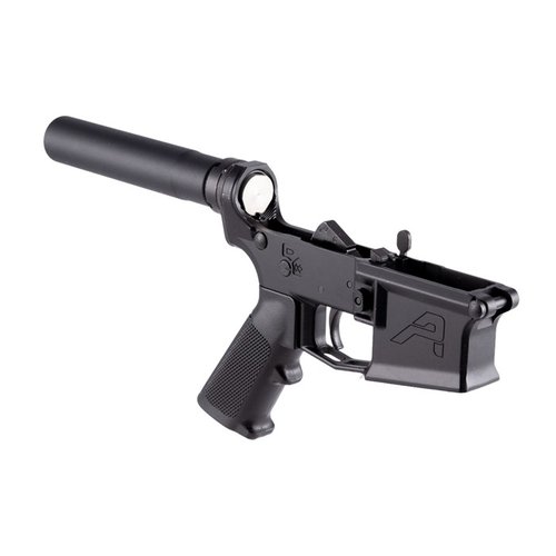 Der M4E1 Complete Lower Receiver ist die ideale Basis für deinen AR15 Pistol-Bau, mit A2 Grip, Enhanced Pistol Receiver Extension und Mil-spec Parts.