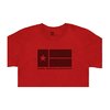 LONE STAR Baumwoll-T-Shirt Rot Small