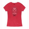 Damen Sugar Skull Blend T‑Shirt rot meliert S