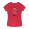 Damen Sugar Skull Blend T-Shirt, rot meliert, Gr. M