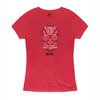 Damen Sugar-Skull-Blend T‑Shirt rot meliert 2XL