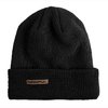 Merino Waffle Watch Hat Schwarz