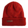 Merino Waffelstrick-Watch-Mütze Rot