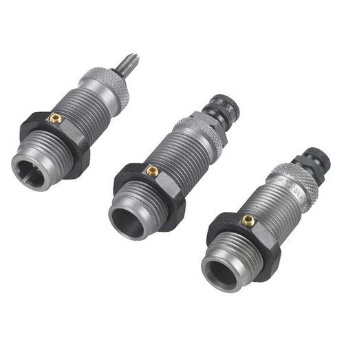 Das 32 AUTO CARBIDE 3-DIE SET von RCBS ermöglicht dir das präzise Laden von Patronen ohne Schmierung, mit einfacher Handhabung für Sizing, Expandieren und Setzen.