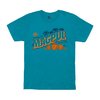 Fresh Squeezed Freedom Baumwoll-T-Shirt Oceanblau M