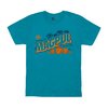 FRESH SQUEEZED FREEDOM Baumwoll-T-Shirt Ozeanblau 2XL