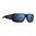RIFT Brille, schwarzer Rahmen, bronzefarbene Gläser mit blauer Verspiegelung, polarisiert