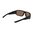 RIFT Brille, schwarzer Rahmen, bronzefarbene Gläser mit blauer Verspiegelung, polarisiert