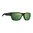 Sonnenbrille, schwarzer Rahmen / violette Gläser / grün verspiegelt, polarisiert