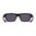 Sonnenbrille, schwarzer Rahmen / violette Gläser / grün verspiegelt, polarisiert
