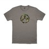 Woodland‑Tarnung ICON CVC T‑Shirt, Größe M, Steingrau