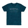 GO BANG PARTS CVC T‑Shirt Blue Stone Melange 2XL