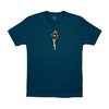 HULA GIRL CVC T-Shirt Blue Stone Melange SM