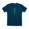 HULA GIRL CVC T-Shirt Blue Stone Melange XL