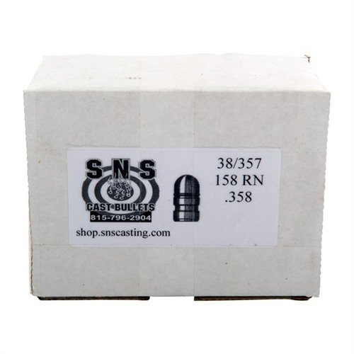 Entdecke die CAST .38 Kaliber Rundkopf-Bleigeschosse von SNS! Hochwertige 92% Blei-Legierung für präzise Schüsse und wirtschaftliche Preise. 500 Stück pro Box.