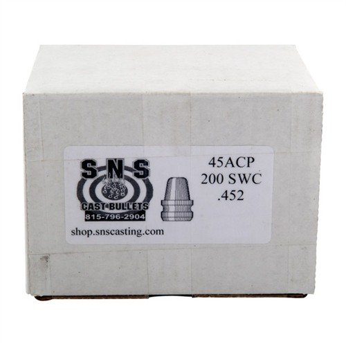Die SEMI-WAD CUTTER .45 CALIBER CAST LEAD SWC Geschosse bieten dank hochwertiger Legierung und Polymerbeschichtung präzise Leistung zu einem günstigen Preis.