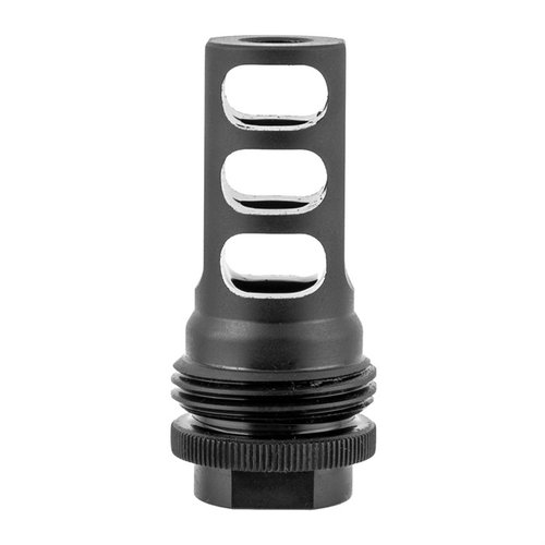 Der 3-Port Muzzle Brake von SILENCERCO reduziert effektiv Rückstoß und Mündungsaufstieg und ist mit dem ASR-Montagesystem für einfache Handhabung kompatibel.