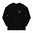 MULEY Baumwoll-Langarm-T-Shirt Schwarz S