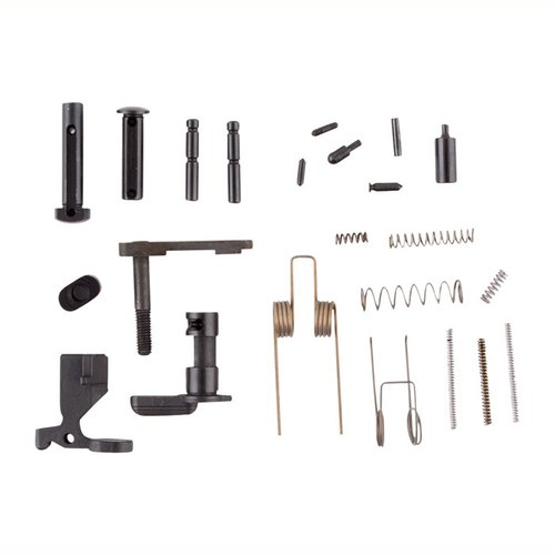 Das ZRO DELTA AR-15 Lower Parts Kit ist phosphatiert und enthält alle grundlegenden Teile für dein LPK, außer Trigger Guard, Grip und Fire Control Assemblies.