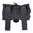 FOUNDATION SERIES faltbare Dump-Pouch, schwarz