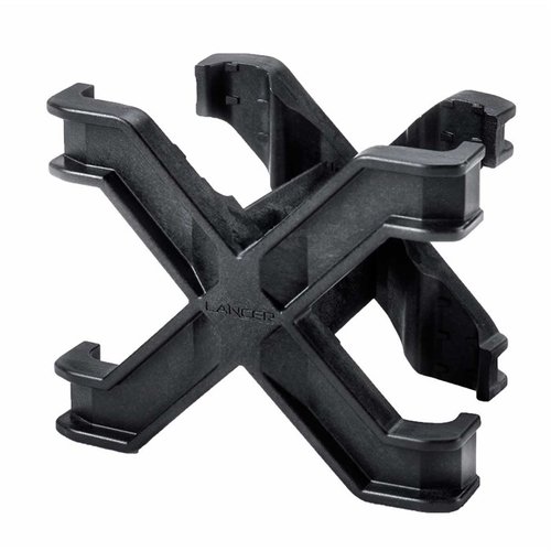 Der Lancer Systems MPX Magazine Coupler ermöglicht dir, zwei Magazine nebeneinander zu sichern, damit du immer schnell nachladen kannst. Leicht und mit Sichtfenster!