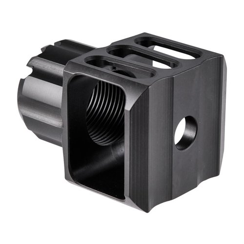 Der LOUD AND FLASHY Muzzle Brake 24mm reduziert Rückstoß und Mündungserhebung, während er gleichzeitig den Klang und den Blitz verstärkt. Perfekt für deine Waffe!