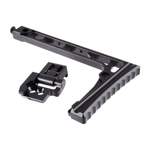 Der 8-Zoll Skeleton Stock mit JMAC 1913 Folding Mech ist leicht, aus 7075 T6 Aluminium, hat integrierte QD Sling Sockets und ist kompatibel mit SIG Klappmechanismen.