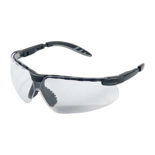 Die REVELATION Schutzbrille bietet leichten, komfortablen UV-Schutz mit bruchsicheren Polycarbonat-Gläsern, die ANSI Z87.1 Standards erfüllen.