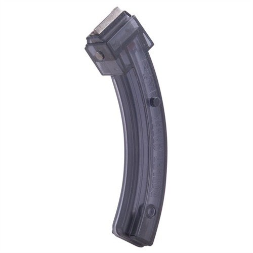Die extra robusten Polymer-Magazine halten 25 Schuss .22LR, bieten gleichmäßige Zuführung und lassen sich dank der Notches schnell verbinden für längeren Schießspaß.