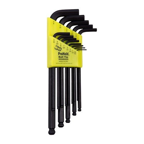 Die PROHOLD TIP BALL END WRENCHES halten die Schraube sicher und bieten eine super sanfte Drehbewegung ohne Beeinträchtigung durch den ProHold Button.