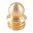 Messing-Perle (mit Rockrand), 1/8", 6-48 TPI, Gold
