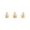 Umsäumtes Messingkorn, 1/16" 3-56 TPI, gold, 3er-Pack