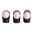 STD-Perle, 1/8 in (6-48 TPI), Schaft 5/64 in, weiß, 3er-Pack