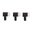 STD-Korn, 5/32" 3-56 TPI, 5/32" Schaft, weiß, 3er-Pack