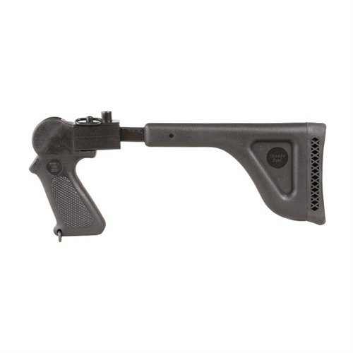 Der robuste Zytel-Folding Stock macht dein leichtes T/C Gewehr kompakt, ideal für den Rucksack, mit stabilem Stahl und rutschfestem Griff für präzises Schießen.
