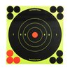 Die SHOOT-N-C® Targets machen deine Treffer sofort sichtbar, dank selbstklebendem Vinyl und fluoreszierenden Farben – perfekt für präzises Schießen!