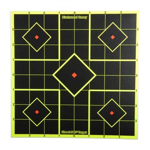Die SHOOT-N-C® Targets machen Treffer sofort sichtbar mit leuchtend fluoreszierendem Halo. Selbstklebend, ideal für präzises Zielen ohne Fernglas.