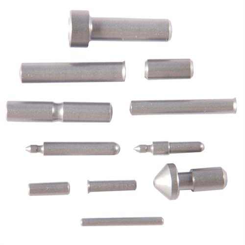 Das 1911 PIN SET enthält alle 11 präzisionsgeschliffenen Pins und Plunger, ideal zum Refurbishing oder für den Neubau deiner 1911. Hitzebehandelt für hohe Langlebigkeit.