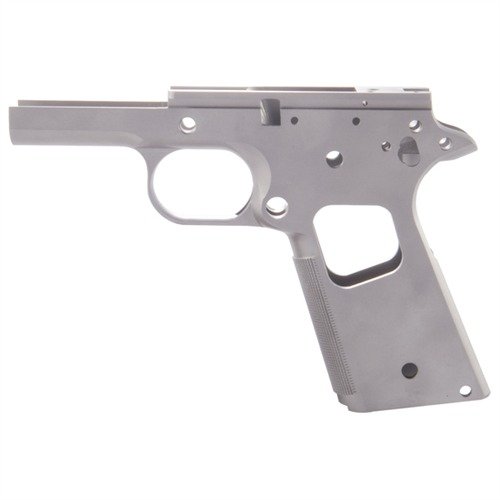 Baue deine individuelle 1911 mit diesem hochwertigen Commander Receiver aus 416 Edelstahl, präzise gefertigt und mit 25 lpi Checkering für optimale Leistung.