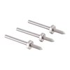 Die CRATEX #6 Point Mandrels mit 1/8" Schaftdurchmesser sind ideal für präzises Arbeiten, geeignet für 1/8" Arbor Löcher und bis zu 25.000 U/min.