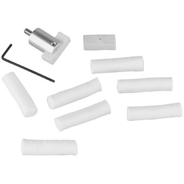 Mit dem CHR CONVERSION KIT reinigst du mühelos die Bolt-Lug-Recesses. Der Set-Schraube fixiert die Reinigungspads und Baumwollrollen sicher.