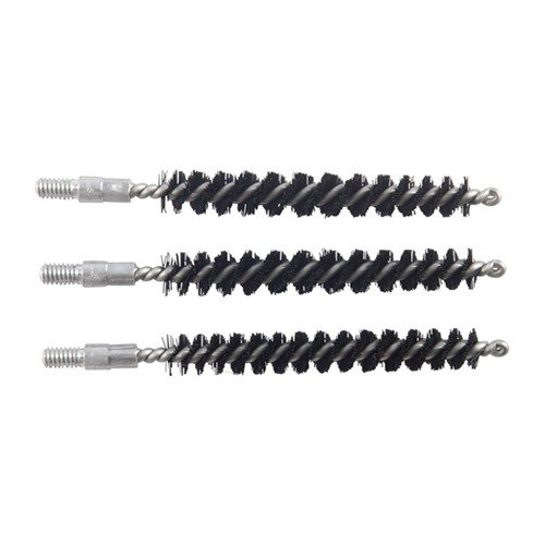Die COPPER ELIMINATOR BORE BRUSHES sind aus Aluminium, verhindern falsche Kupferfouling-Anzeigen und schonen das Laufinnere dank nylonummantelter Borsten.