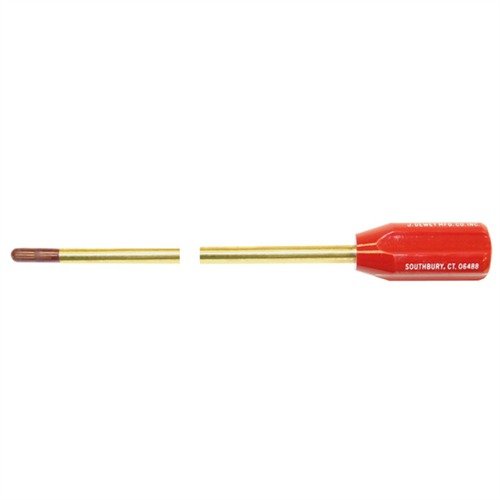 Der DEWEY ONE-PIECE SHOTGUN ROD ist ein robuster, einteiliger Messing-Reinigungsstab mit solidem Griff, geeignet für alle Läufe bis 34".