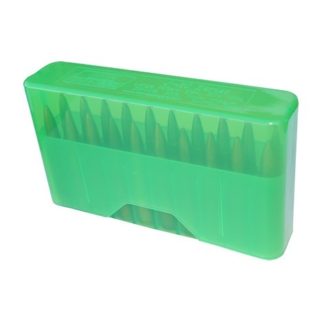 Die MTM Slip Top Rifle Ammo Box fasst 20 Patronen, ist 2,35" hoch und ideal für 17 Rem-351 WSL. Perfekte Aufbewahrung für deine Munition!