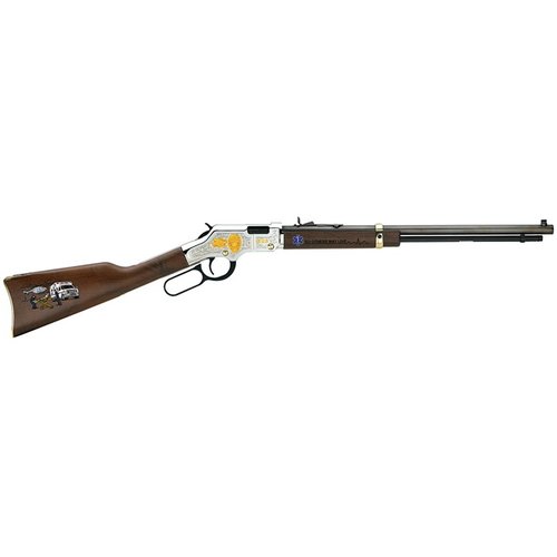 Die Henry Golden Boy EMS Tribute Ed. .22 S/L/LR vereint Stil und Präzision, ideal für Schützen, die Qualität und ein einzigartiges Design schätzen.