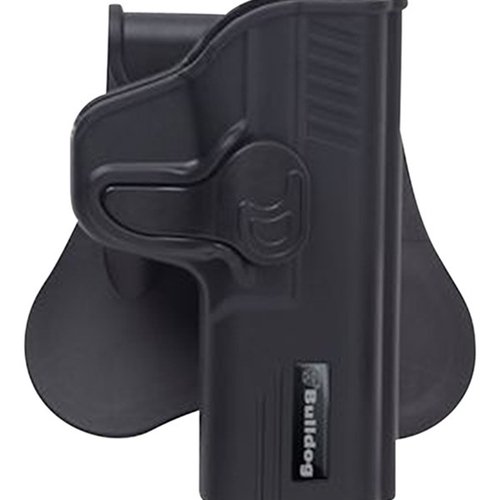 Das Bulldog Rapid Release Holster für die Glock 42 bietet schnellen Zugriff, sicheren Halt und ist ideal für den täglichen Einsatz. Perfekt für deine Bedürfnisse!